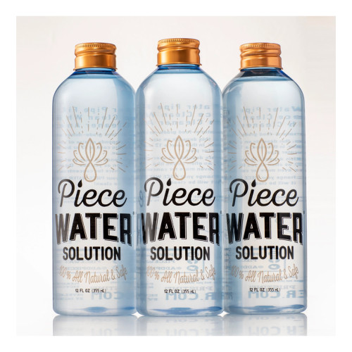 PIECE WATER SOLUTION FOR GLASS WATER PIPE NATURAL 12OZ 